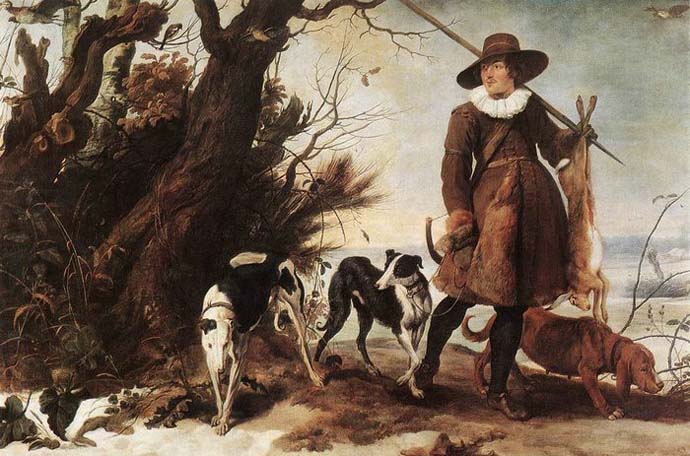 WILDENS, Jan Winter Landscape with a Hunter